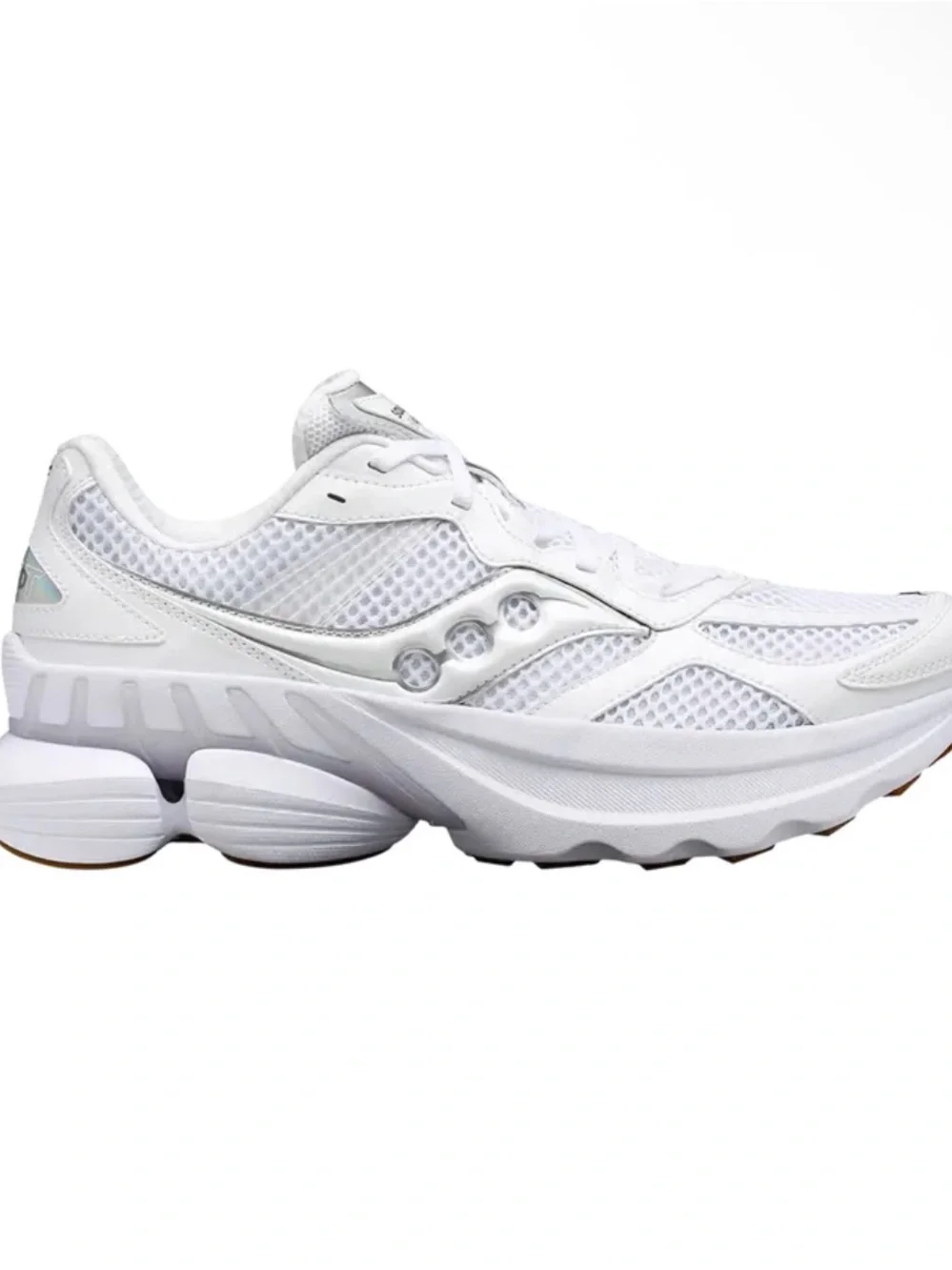 Saucony Women's GRID NXT White Mesh leather Lace-Up Athletic Sneakers NEW 12